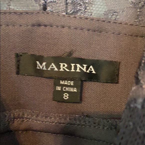 Grey Special Occasion Dress Sz 8 - Picture 5 of 7